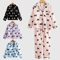 thumbnail image 3 of Conjunto de pijamas de seda de manga larga para niños y niñas, ropa de casa Unisex, traje de dormir de satén de Navidad, otoño, 3 of 4