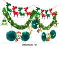 thumbnail image 2 of Christmas Rattan Ball Light String - 200cm Decorative Garland with LED Lights (Red/Green Holiday Decor for Tree, Mantel & Outdoor Use), 2 of 6