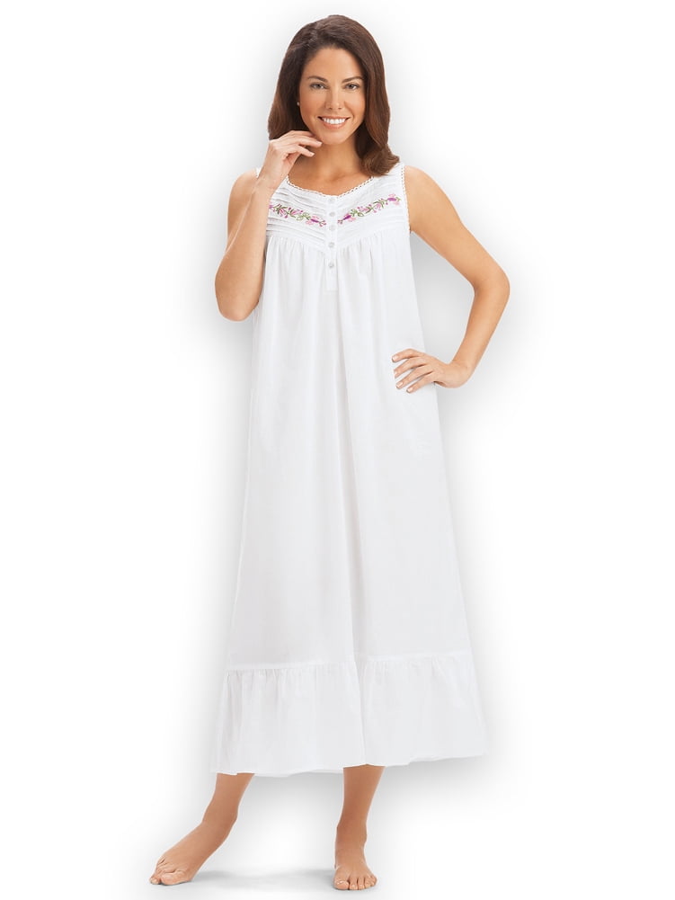 ladies Nightdress Nightwear 100 % cotton maternity Sleepshirt 22 24 26 28 30 32 
