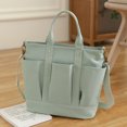 thumbnail image 3 of Bolsos De Mujer Bolsa de viaje de lona con múltiples bolsillos para axilas Casual Color sólido simple para el trabajo Tmvgtek Para Estrenar, 3 of 6