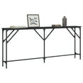 thumbnail image 3 of vidaXL Adjustable Engineered Wood Console Table, Black, 3 of 9