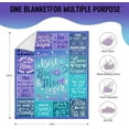 thumbnail image 5 of Bonus Mom Gifts, Best Bonus Mom Ever Gifts, Bonus Mom Gifts from Daughter Son, Bonus Mom Birthday Gifts, Birthday Gifts for Stepmom, Step Mom Gifts Throw Blanket 50"x60", 5 of 6