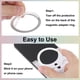 thumbnail image 3 of Anillo Adhesivo Magnético, 2Pcs - Anillo Adaptador Magnético Universal, Kit de Conversión de Carga Inalámbrica de Imán de Silicona para Funda de Teléfono Cargador Inalámbrico (Negro+Blanco), 3 of 7