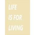thumbnail image 3 of Mi, Suki 11x14 Black Modern Framed Museum Art Print Titled - Life is for Living, 3 of 5