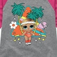 thumbnail image 3 of LOL Surprise! Dolls - Boogie Babe - Retro Style with Palm Trees - Toddler & Youth Girls Raglan Graphic T-Shirt, 3 of 5