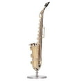 thumbnail image 3 of Modelo de instrumento musical, modelo de saxofón de cobre en miniatura, modelo de saxofón, modelo de mini saxofón, artesanía excepcional, 3 of 12