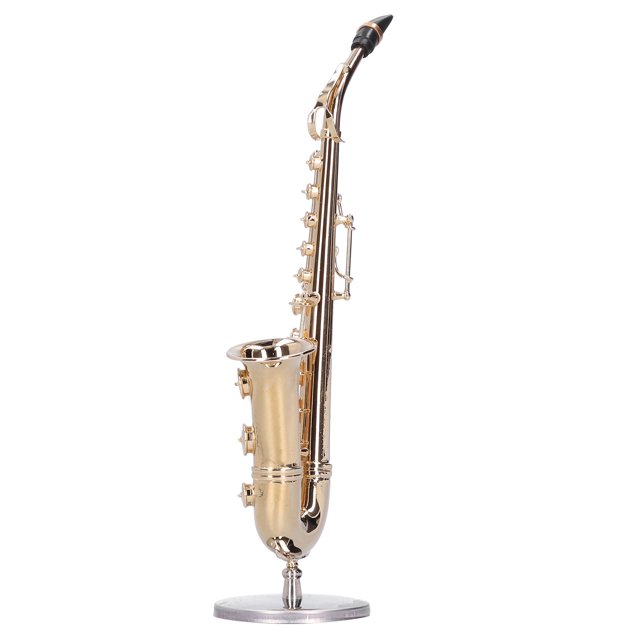 Saxofón Con Modelo De Soporte, Modelo De Saxofón En Miniatura Duradero, Superficie Suave Para El Hogar, Regalos, Habitación, Oficina LYUMO Otros