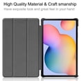 thumbnail image 6 of Allytech Galaxy Tab S6 Lite 10.4" 2022 2020 Case SM-P610 P615 P613 P619, Slim Fit Hard PC Shell Auto Sleep Wake Trifold Stand Shockproof Protective Back Cover for Samsung Galaxy Tab S6 Lite - Purple, 6 of 9