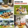 thumbnail image 4 of Sunflower Outdoor Rug for Patio/Deck/Porch, Non-Slip Large Area Rug 3 x 5 Ft, Yellow Summer Botanical Pastoral Floral Indoor Outdoor Rugs Washable Area Rugs, Reversible Camping Rug Carpet Runner, 4 of 8
