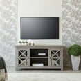 thumbnail image 2 of Evelyn&Zoe Colton Rectangular TV Stand for TV's up to 55", Antiqued Gray Oak, 2 of 7