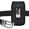 thumbnail image 5 of For LG V50 ThinQ 5G Vertical Rugged Nylon Canvas Carrying Holster Case with Metal Belt Clip & Loop, 5 of 5