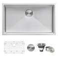 thumbnail image 1 of Ruvati 33-inch Undermount 16 Gauge Tight Radius Large Kitchen Sink Stainless Steel Single Bowl - RVH7433, 1 of 4