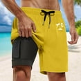 thumbnail image 2 of Kcolen Swim Trunks Men 7 Inch Solid Mens Swim Shorts Light Funny Mens Swim Trunks Men's Swim Trunks Summer Beach Oversized Swimming Shorts for Men, 2 of 4