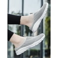 thumbnail image 4 of Ritualay Womens Breathable Sandals Walking Mules Sneakers Open Back Slip On Shoes Gray 4.5, 4 of 9