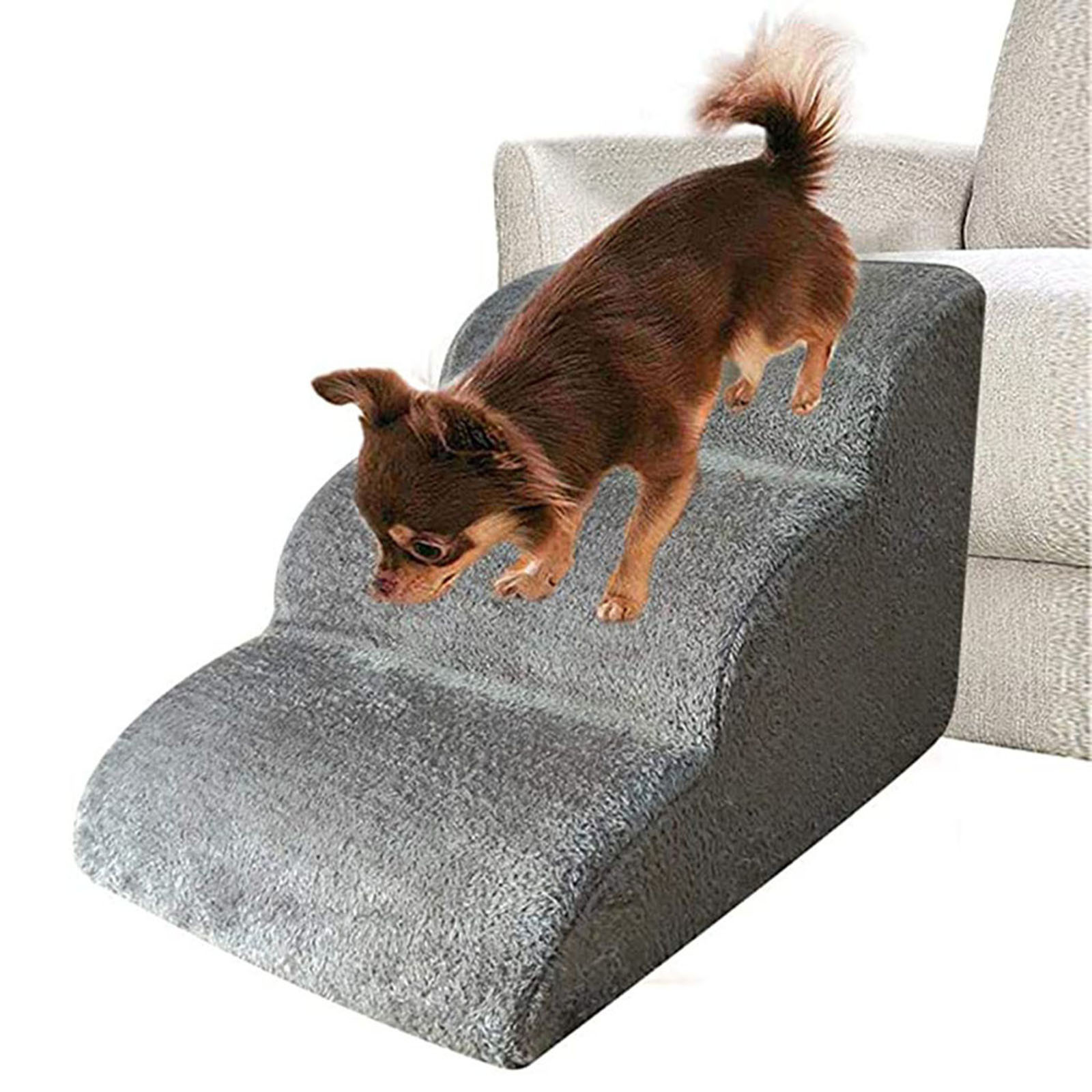 Escalier 3 Marches Pour Chien Et Chat – Anti-dérapant, Lavable – Aide Pour Monter Sur Le Lit Ou Canapé