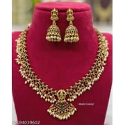 FIRST RAY MART Beautiful Necklace Set /Indian Women Jewellery Gold Plated Fashion Jewelry/Designer Pearl Necklace / Wedding Wear Gift