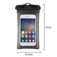 thumbnail image 5 of Estuche impermeable para teléfono Bolsas para teléfonos móviles con pantalla táctil subacuática (Negro), 5 of 5