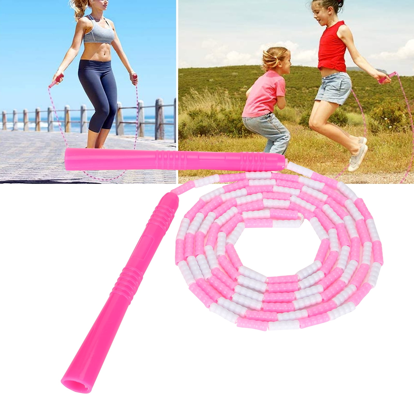 Details about   Pink Soft Rope Adjustable Plastic Beaded String Shape Keeping NEW 