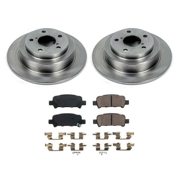 Ultimate Brakes Rear Ceramic Brake Pad and Rotor Kit with Hardware WM80675
