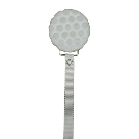 Velvet Polka Dot Pacifier Clip