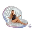 thumbnail image 2 of Pool Candy Giant Oyster Shell Lounge with Glitter Pearl Beach Ball, 2 of 5