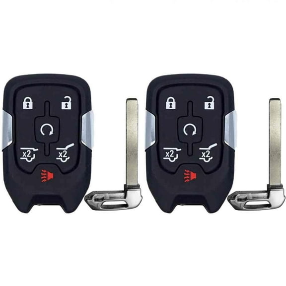 Keys4Less Replcament Smart Key Fob for GMC Yukon 2017 FCC HYQ1AA Part Number 13580802 13508278 13529634 13580804 13508280 Pack of 2