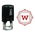 thumbnail image 1 of Printtoo Square Swirl Border Alphabet W Monogram Initial Self Inking Rubber Stamp Office Stationary, 1 of 3