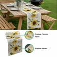 thumbnail image 5 of Sunflower Table Runner - 48 Inch Long, Kitchen Dining Table Runner Dresser Scarves, Vintage Beige Bee Farm Botanical Flower Farmhouse Decor for Coffee Tables Wedding Party Banquet, 5 of 8