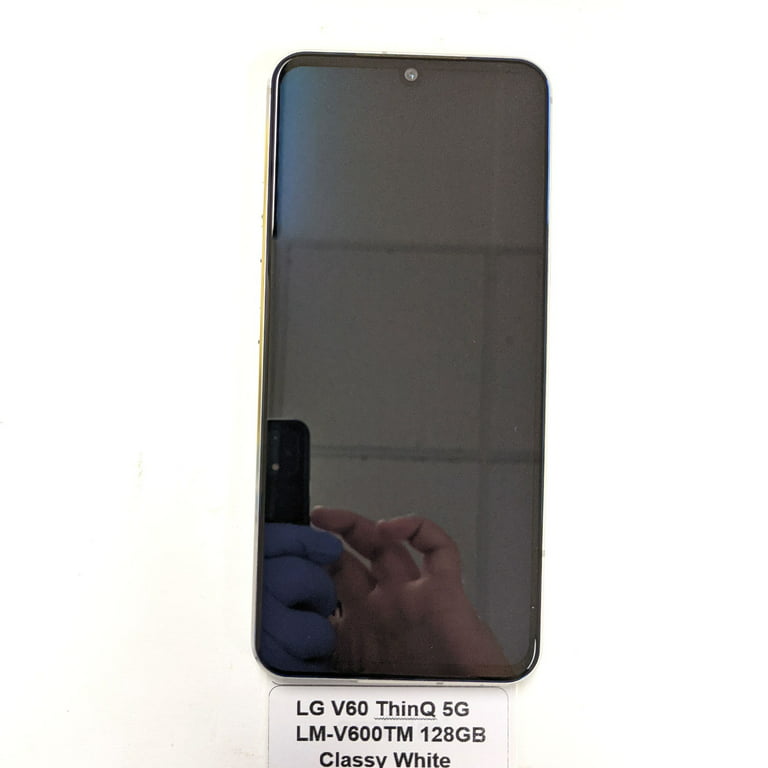 LG V60 ThinQ 5G 128GB Android Smartphone LM-V600TM (renovado (azul  elegante, 128 GB, solo T-Mobile)