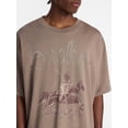 thumbnail image 4 of No Boundaries Boxy Fit Heavyweight Graphic Tee Shirt with Short Sleeves, Men's XS-4XLT, 4 of 5