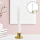 thumbnail image 5 of Cónicas Sin Llama LED, 6 Piezas de de Ventana con Pilas Parpadeantes, Candelabros Eléctricos, para Fiestas , Regalos de Decor dorado BLESIY Lámpara de vela eléctrica, 5 of 7