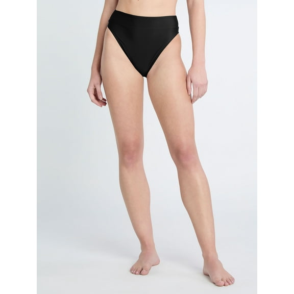 Reebok Women's V Front High Waist High Leg Bikini Bottoms with UPF 50 , Sizes XS-XXL