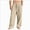 MEN PANTS-A26-Khaki, variant on Men's Straight Fit Stretch Twill Cargo Pants with Pockets and Elastic-Waist Sweatpants Fall Winter Pants ,S-White