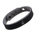 thumbnail image 2 of Pulsera deportiva antiestática de silicona de liberación rápida a prueba de sudor para parejas, negro Feliz Sencillez, 2 of 5