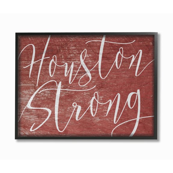 Stupell Houston Strong Framed Giclee Texture Art 11 x 14