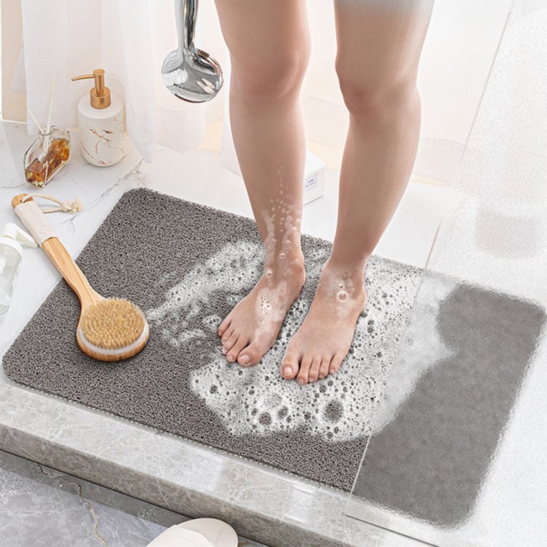 Household Bathroom Non-slip Mat Bathing Waterproof PVC Floor Mat for Bathtub  Toilet 