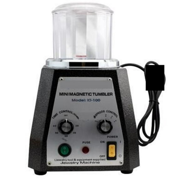 Mini Gobelet Magnétique Machine de Polissage Magnétique Gobelet de Polissage Diamant Polisseur de Pierres Précieuses KT-100, Multifonctionnel