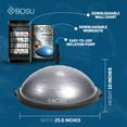 thumbnail image 2 of Bosu Home Gym Original Balance Trainer with 25 Inch Diameter, Gray/Black, 2 of 9