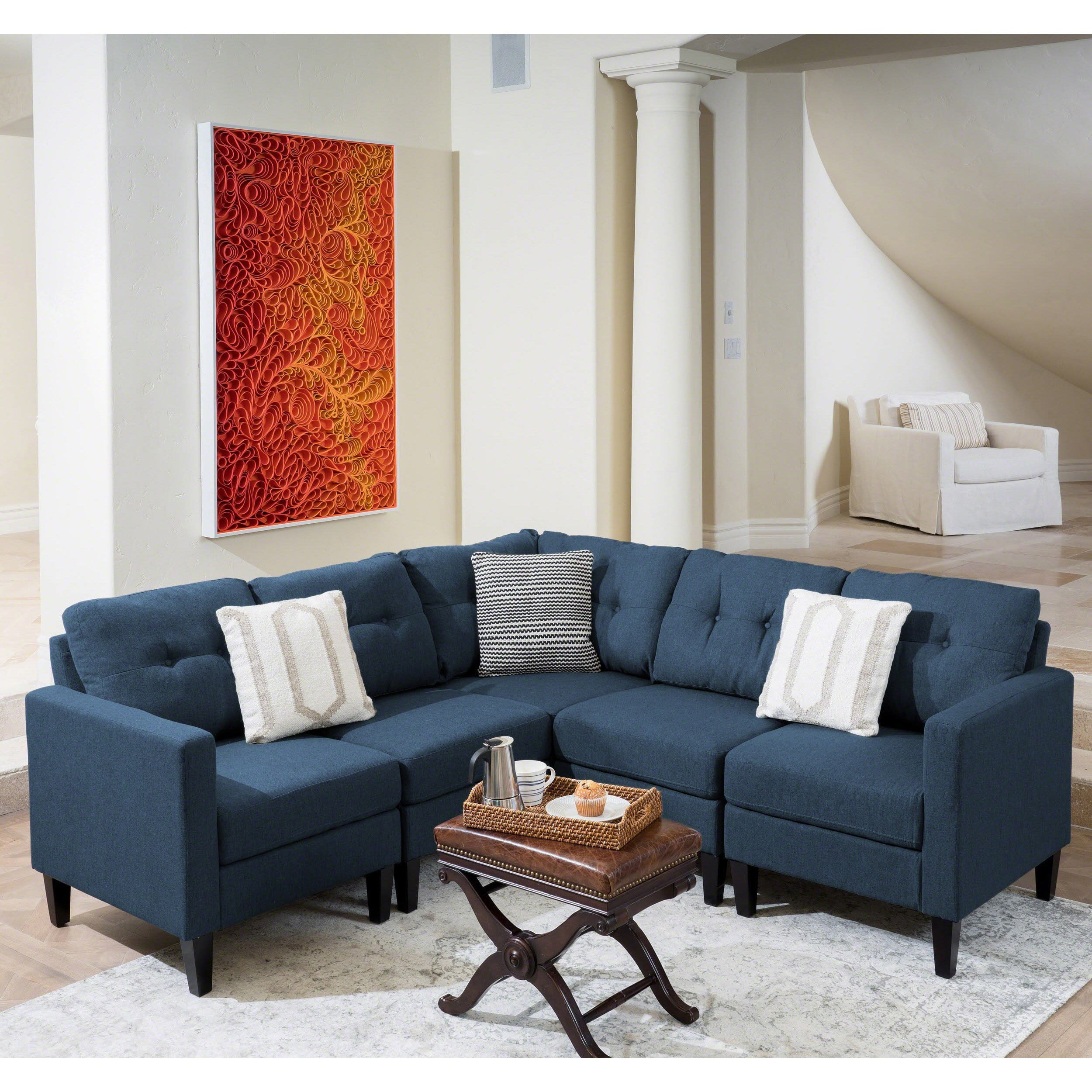 Christopher Knight Home Emmie Mid-century Modern 5-piece Sectional Sofa