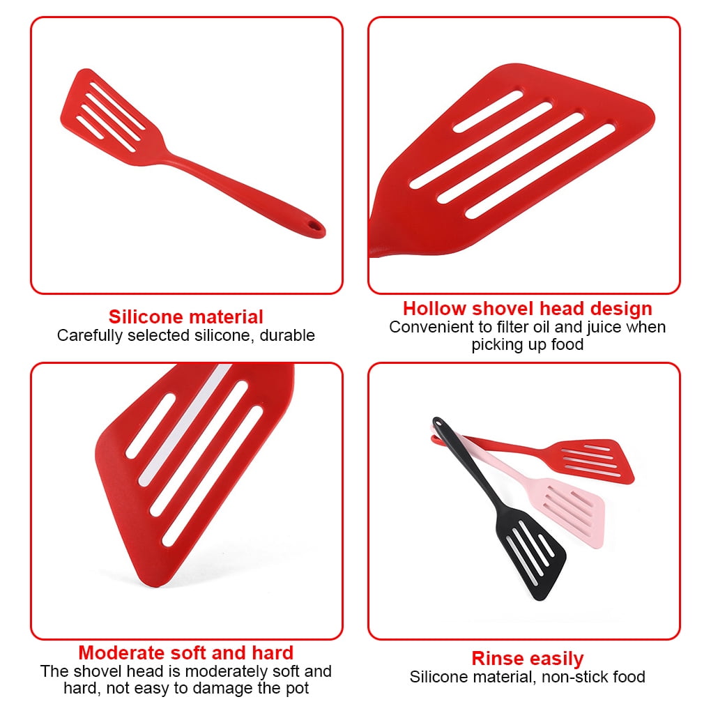 Spatules Antiadhésives Lave-vaisselle Lot De 3 Spatules En Silicone Résistantes à 315°C - Pour Cuisson Antiadhésive, Pâtisserie Spatules Résistantes Chaleur 315°C
