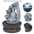 thumbnail image 3 of LED Desktop Fountain Table Decor, Resin Material, Soothing Water Sound, Quiet Pump, Easy Installation, 8.1 X 8.1 X 11.2 in, with Light, for Home Office, 3 of 7