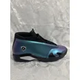 thumbnail image 1 of Ni - ke WMNS AIR JORDAN 14 RETRO LOW 12 METALLIC SILVER MINERAL TEAL DH4121 300 SE FIRE, 1 of 5