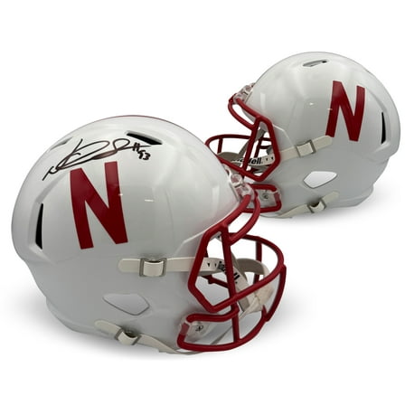 Ndamukong Suh Autographed Nebraska Cornhuskers Signed Football Full Size Replica Helmet Beckett COA