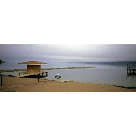 Tourist resort on the beach Lake Issyk-kul Issyk Kul Province Kyrgyzstan Canvas Art - Panoramic Images (36 x 13)