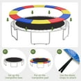 thumbnail image 6 of Topbuy 15FT Trampoline Replacement Safety Pad Waterproof Colorful, 6 of 8
