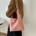 thumbnail image 3 of CoCopeaunts Corduroy Tote Bag for Women Large Shoulder Bag Plain Students Bag Commute Top Handle Bag, 3 of 5