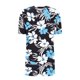 thumbnail image 5 of Trajes de Pantalones para Mujeres Casual Suelta Impresión Manga Corta, Cuello Redondo Pantalones Cortos Pijamas Poliéster, 5 of 6
