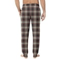 thumbnail image 4 of JGNGSHN Mens Pajama Pants Plaid Sleep Lounge Pant Warm Sleepwear Pants PJ Bottoms Jogger Trousers with Pockets and Button Fly, 4 of 8