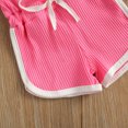 thumbnail image 7 of Toddler Baby Girl Summer Outfit Rainbow Romper Tie-Up Strap Halter Jumpsuit Infant Summer Sling One Piece Bodysuit, 7 of 7