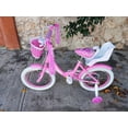 thumbnail image 2 of bicicleta para niña rodada 16 con canasta y portamuñeca para edad de 4 a 6 años princess city, 2 of 6